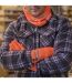 Mens Hi Vis Reflective Soft Fleece Lined Thermal Winter Gloves-5
