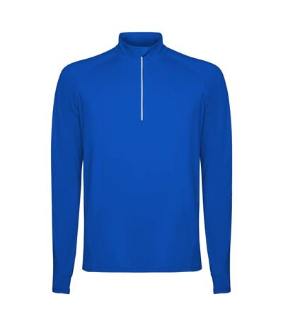 Mens estambul quarter zip long-sleeved sweatshirt royal blue Roly