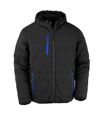 Result Genuine Recycled Mens Compass Padded Jacket (Black/Royal Blue)