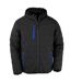 Result Genuine Recycled Mens Compass Padded Jacket (Black/Royal Blue) - UTPC4629