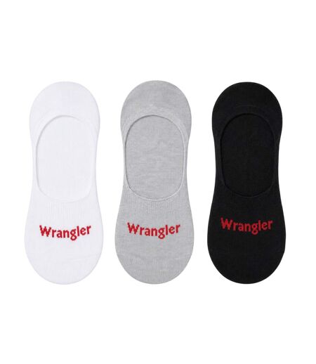 Pack Of 3  Unisex Adult No-show Socks  Black Wrangler
