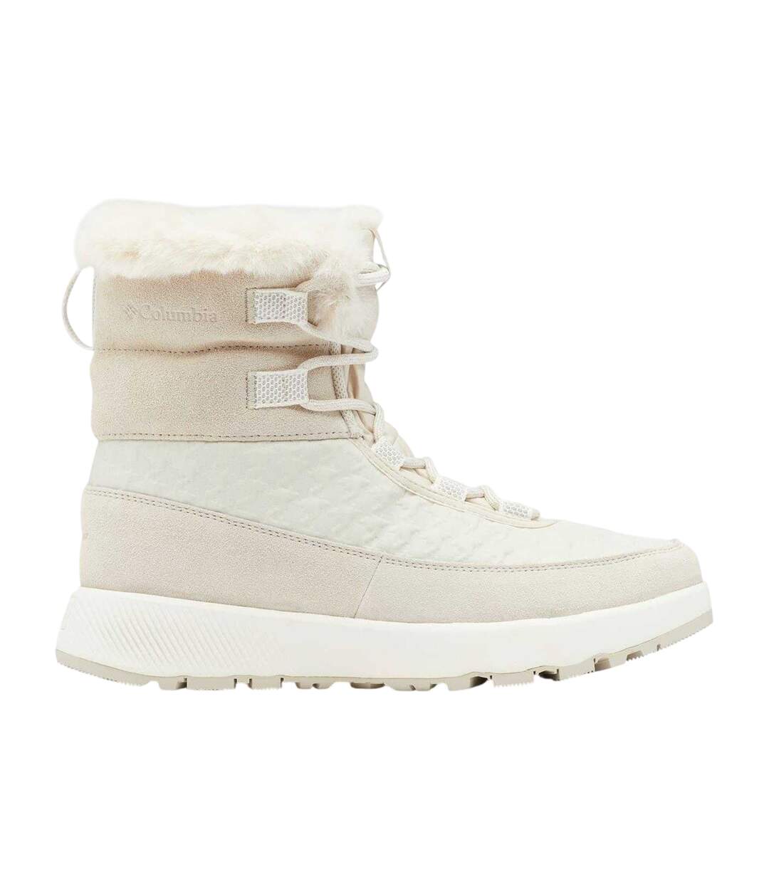 Womens/ladies Slope Ld61 Suede Winter Boots Dark Stone Columbia-3
