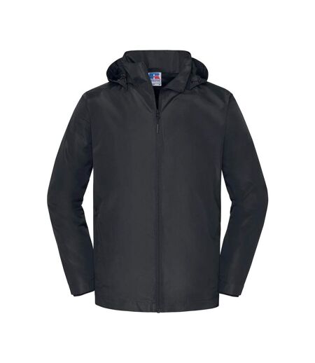 Veste Unie À Capuche Ajustable Et Amovible Essential Homme Noir Russell