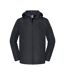 Veste Unie À Capuche Ajustable Et Amovible Essential Homme Noir Russell-1