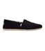 Womens/ladies Alpargata Slip-on Shoes Black Beige Toms-1