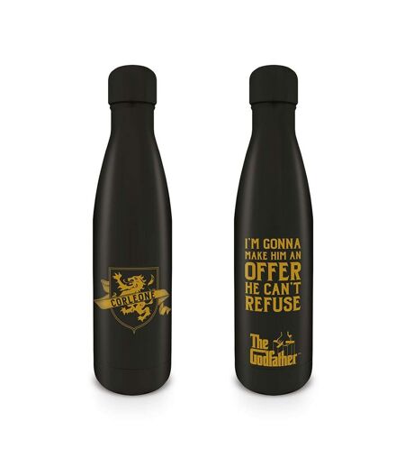 The Godfather Make An Offer Metal Water Bottle (Black/Gold) (One Size) - UTPM4133