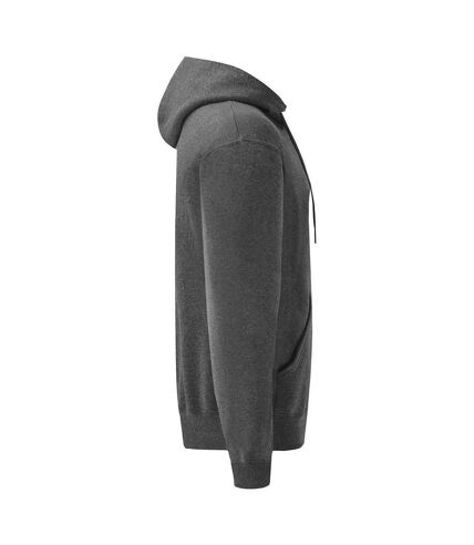 Fruit of the Loom Adults Unisex Classic Hooded Sweatshirt (Dark Grey) - UTPC3884