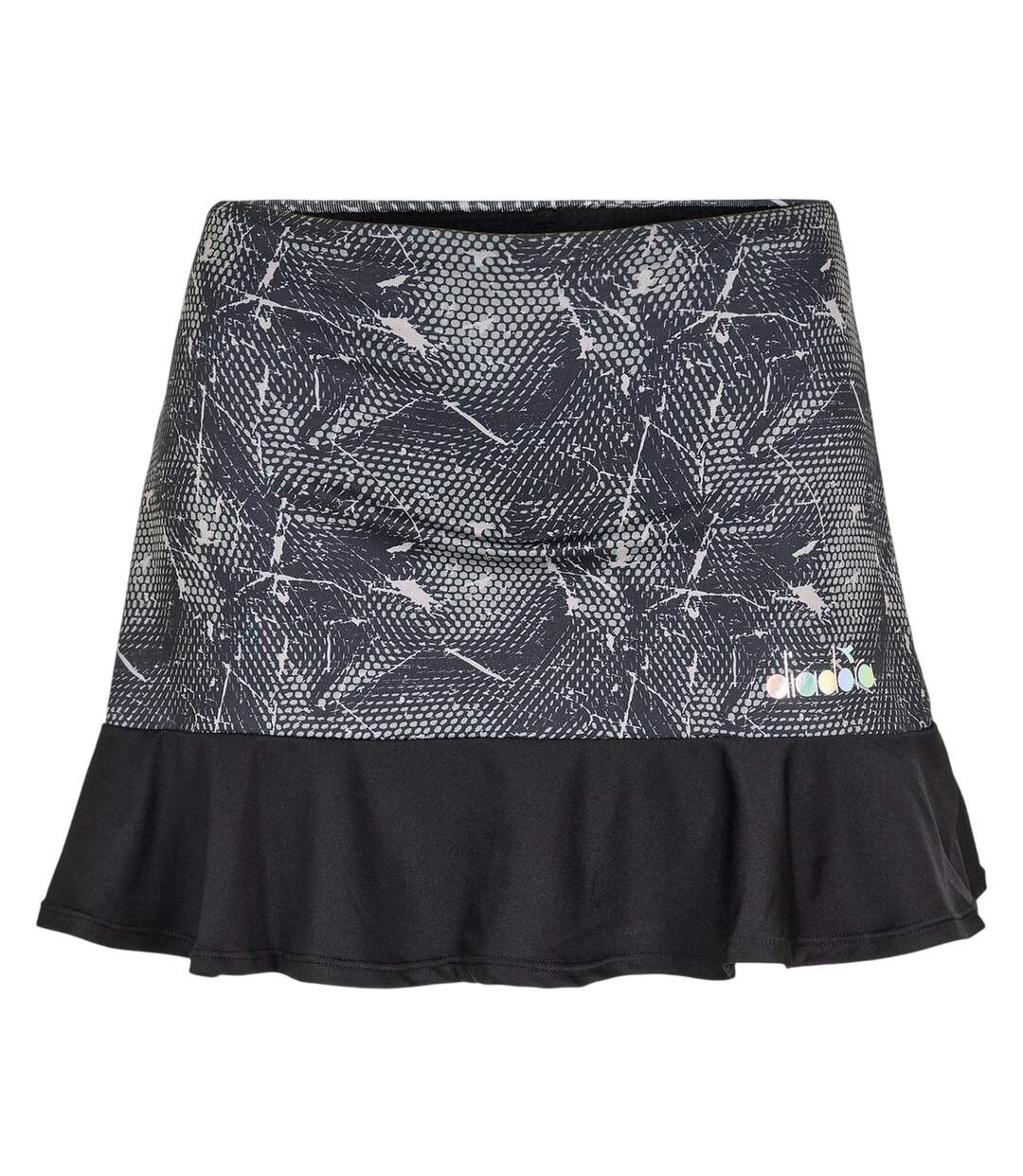 Jupe Tennis Motif/style Abstrait Femme Noir Diadora-1