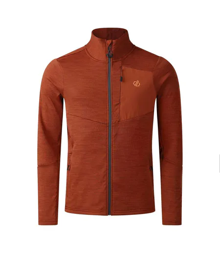 Veste De Sport Extensible À Col Montant Venture Homme Rouge Foncé Dare 2B