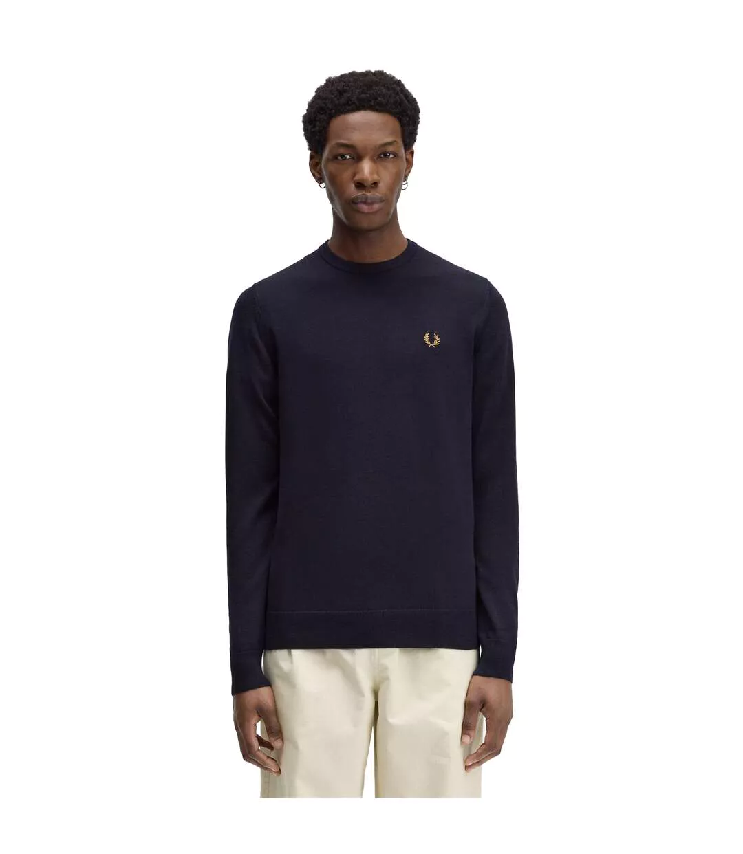Pull Classic Homme Bleu Marine Fred Perry-1