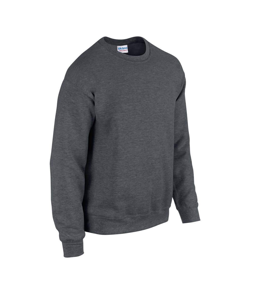 Sweat Homme Gris Foncé Chiné Gildan-3