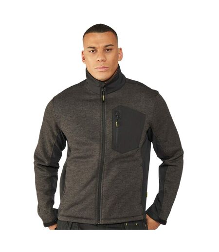 Mens Brady Knitted Fleece Jacket Black Stanley