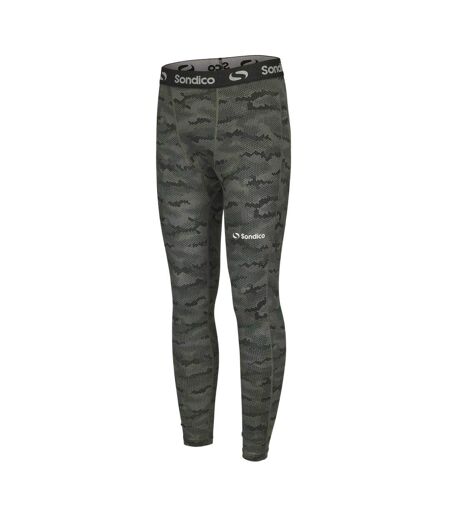 Legging Thermique Motif/style Camouflage Core Homme Vert Sondico