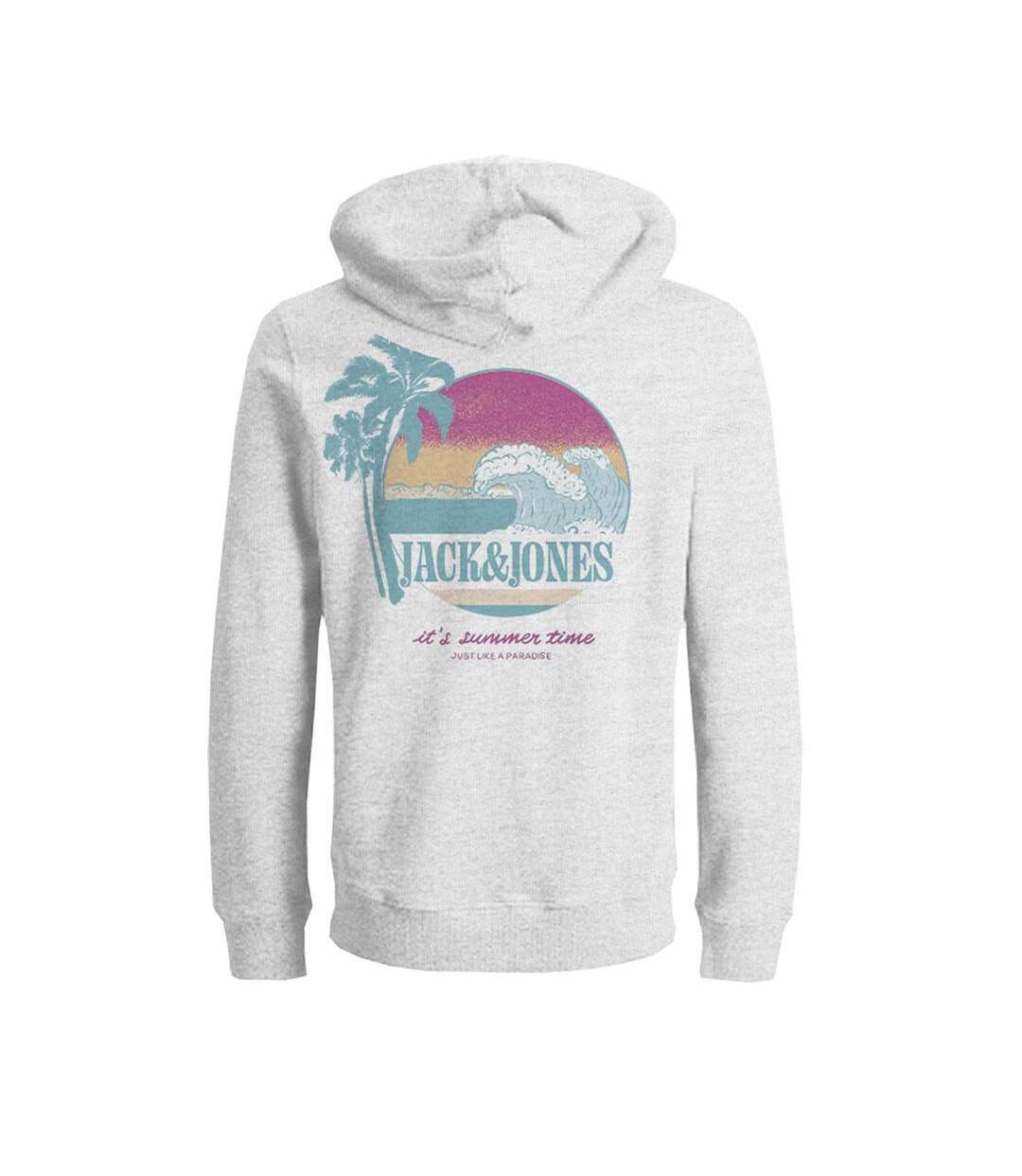 Sweat gris chiné homme jack & jones jorsan-2