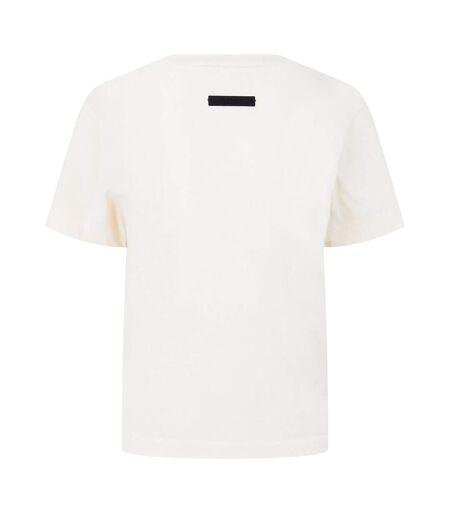 Womens/ladies Logo Triblend Cropped Boxy T-shirt Shell Fear Of God Essentials