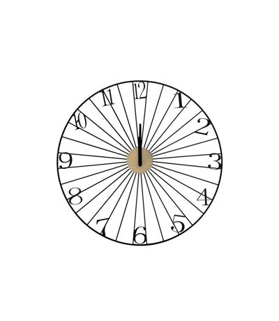 Horloge Murale Design Filaire 50cm Noir