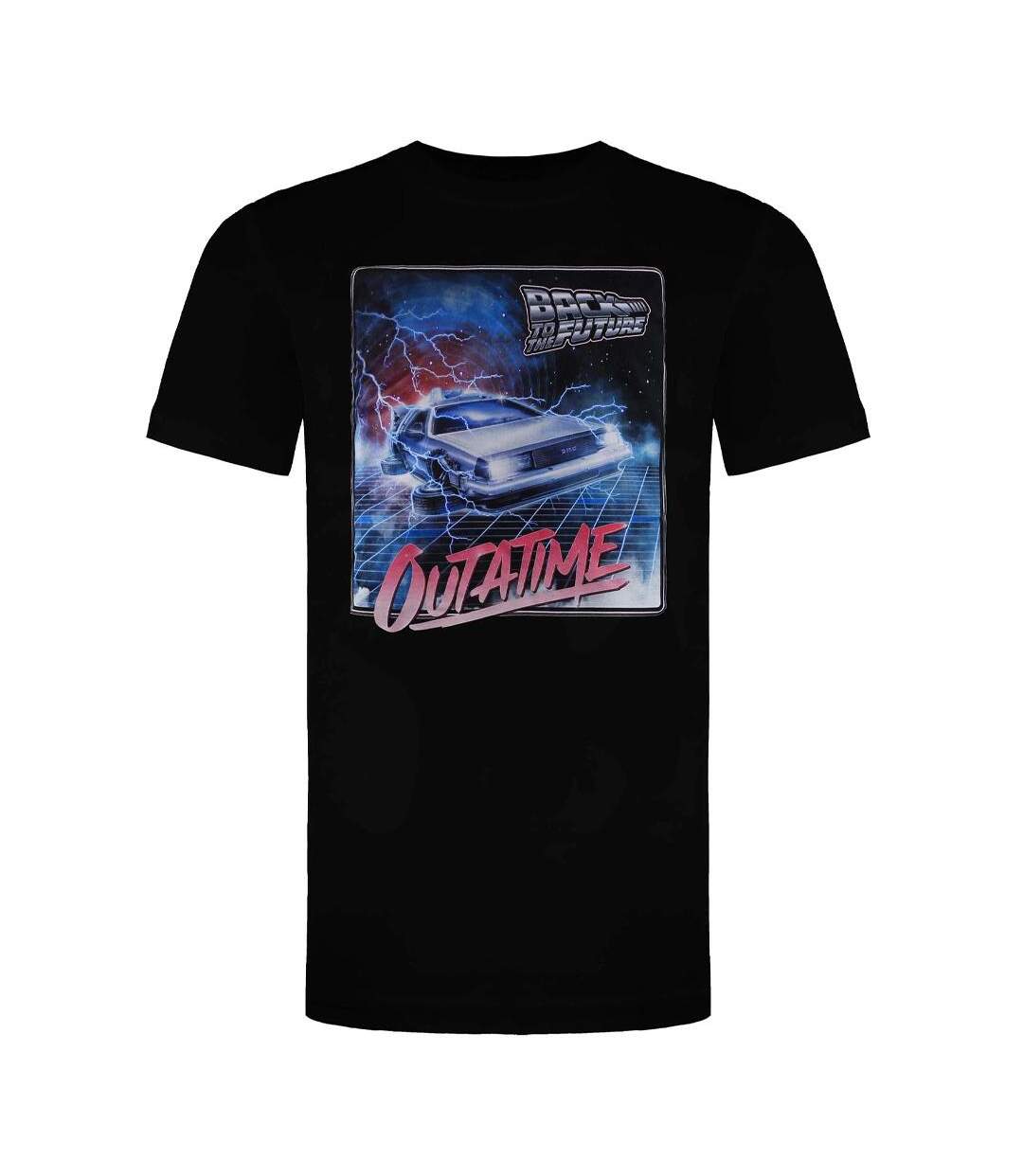 T-Shirt noir homme back to the future outatime-1