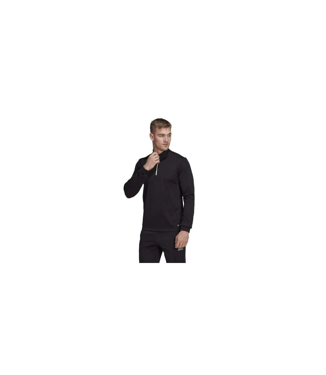 Mens Logo Polyester Track Top Black Adidas-1