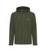 Mens makalu recycled polyester soft shell jacket khaki green Iqoniq-1