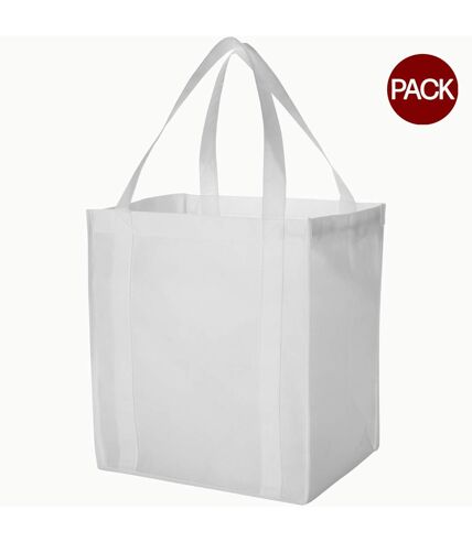 Sac non tissé liberty 33 x 25,4 x 36,8 cm blanc Bullet