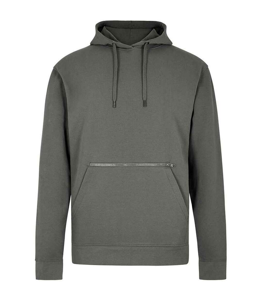 Sweat À Capuche Adulte Gris Foncé Kustom Kit-1