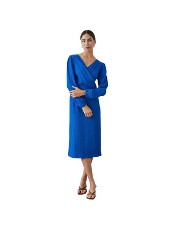 Robe mi-longue femme bleu cobalt Principles