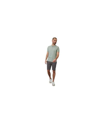 Polo Manches Courtes Malbork Homme Vert De Gris Clair Threadbare