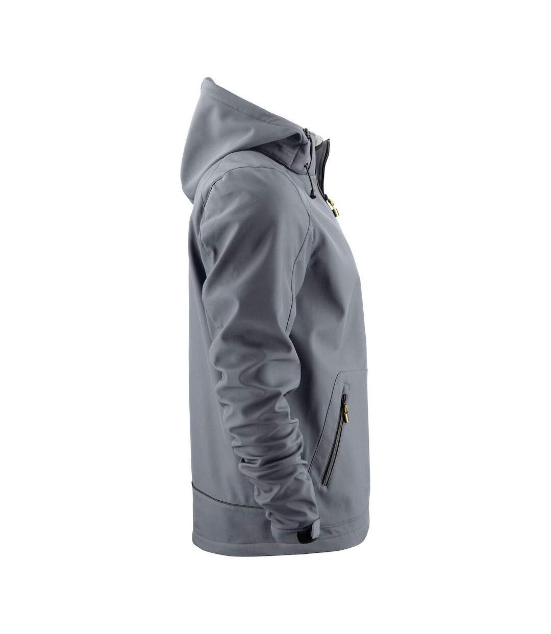 Mens Karting Soft Shell Jacket Steel Grey Printer-4