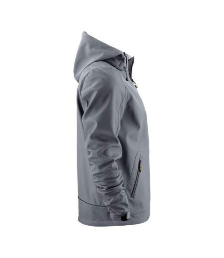 Mens Karting Soft Shell Jacket Steel Grey Printer