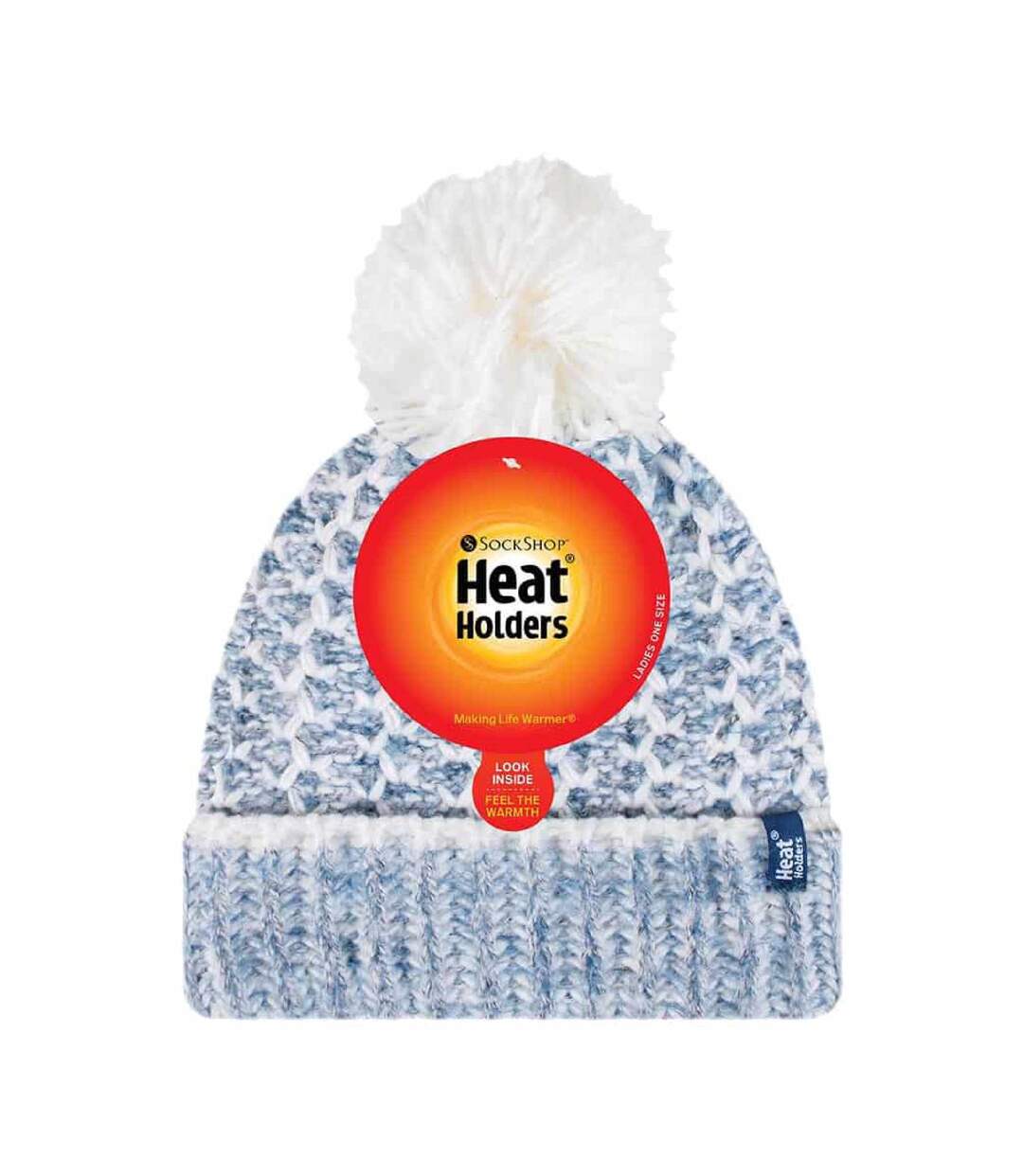 Bonnet Femme Thermiques Hiver avec Gros Pompon-2