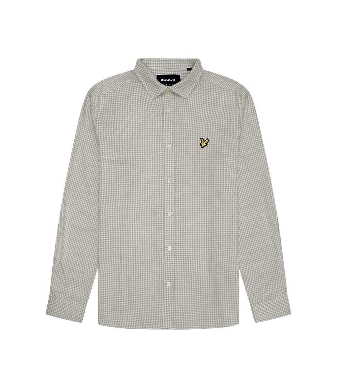 Chemise homme sauge sèche / blanc Lyle & Scott Lyle & Scott