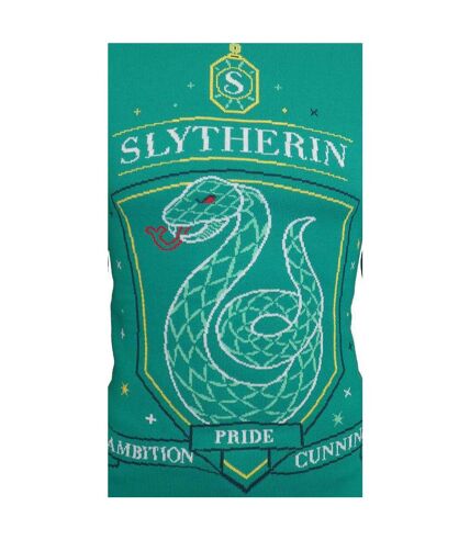 Harry Potter Unisex Adult Slytherin Knitted Sweater (Green) - UTHE681