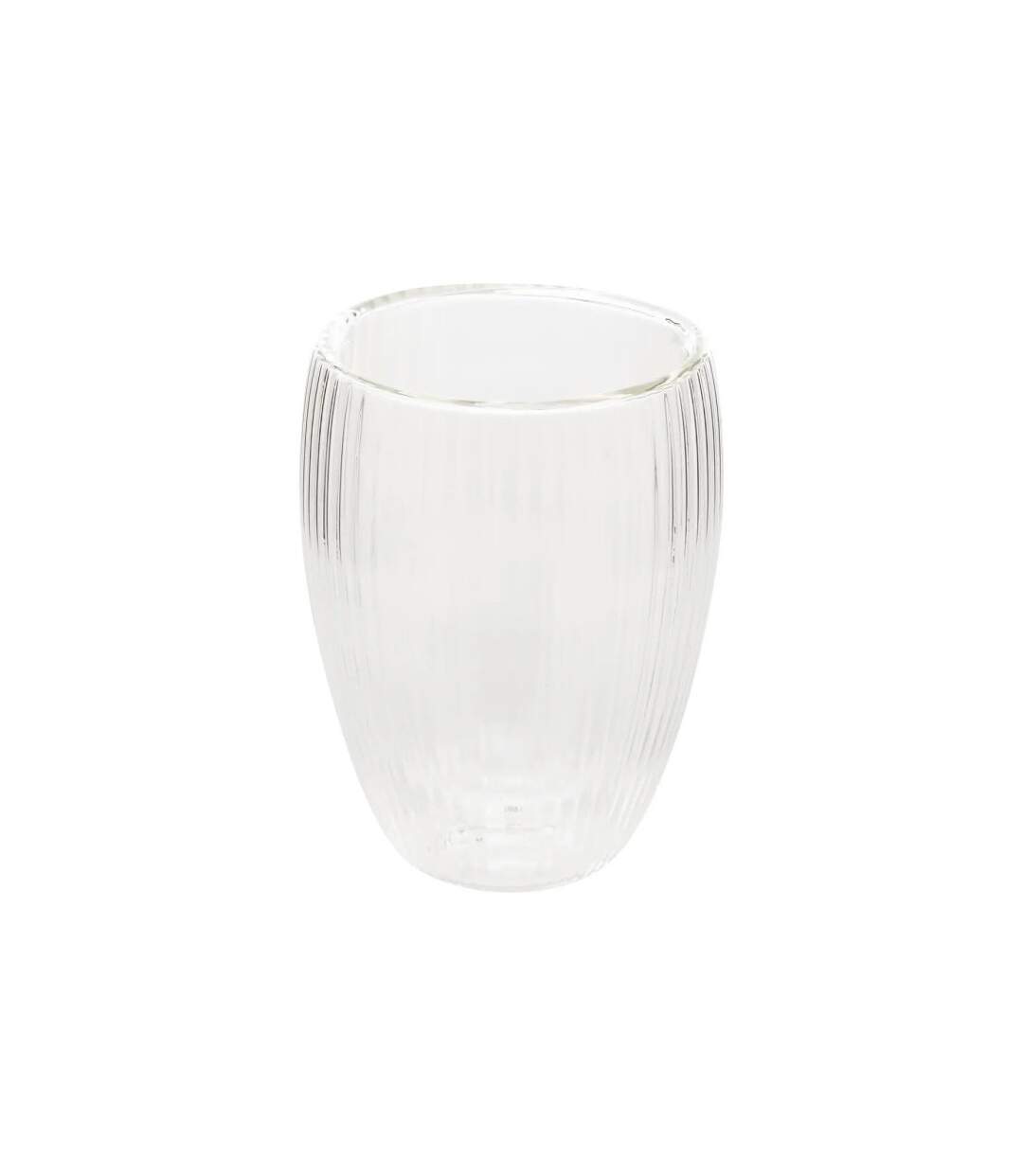 Lot de 6 Mugs Striés Cléa 28cl Transparent-2