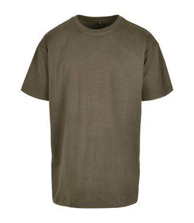 Unisex adults heavy oversized tee olive Build Your Brand