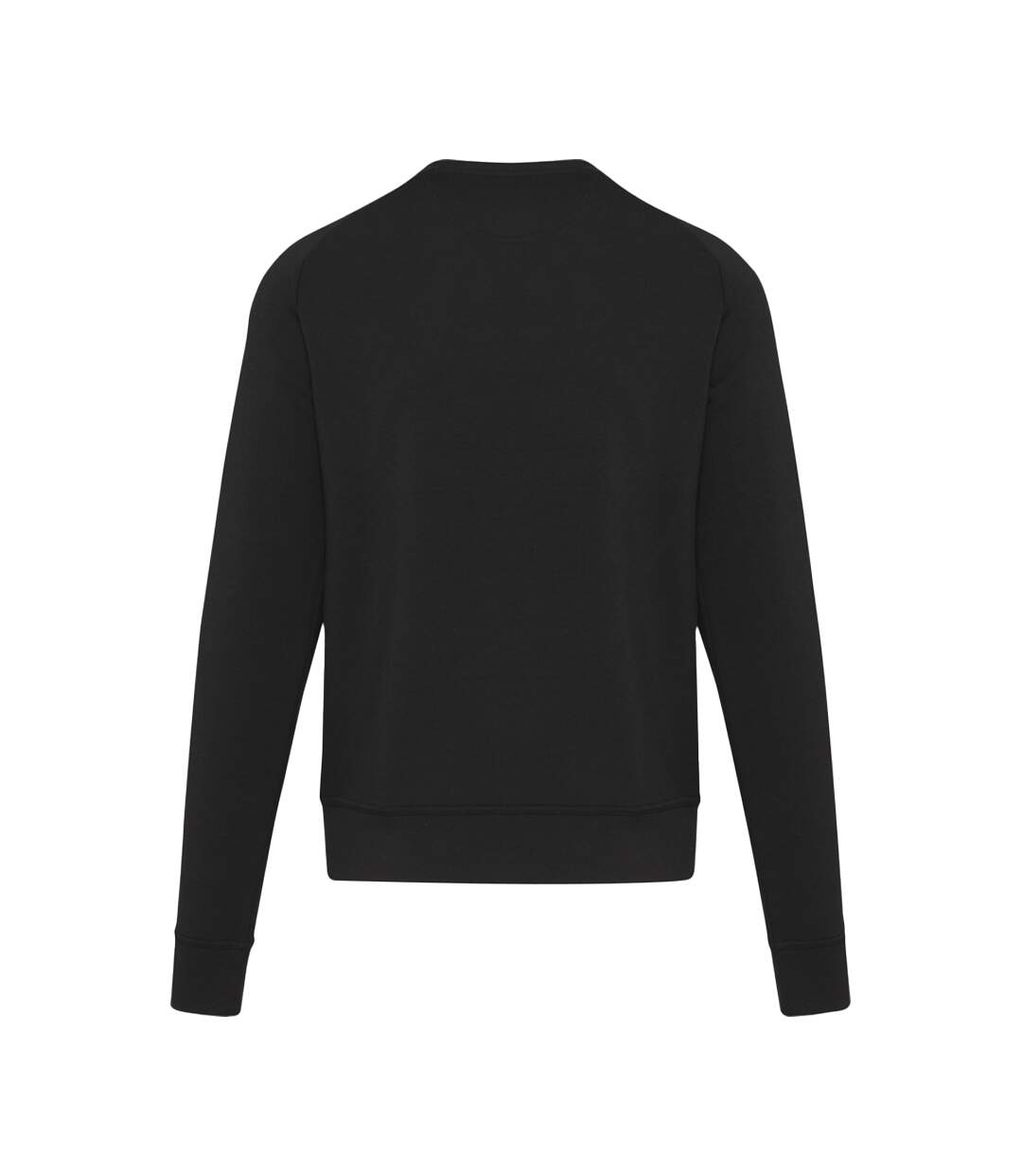 Unisex Adult Interlock Crew Neck Sports Sweatshirt Solid Black Elevate Life-2