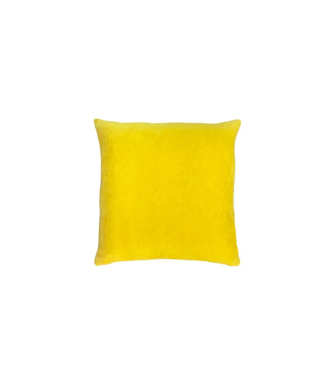 Tanda velvet square cushion cover one size lemon yellow/lilac Furn