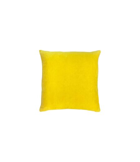 Tanda velvet square cushion cover one size lemon yellow/lilac Furn