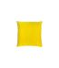 Furn Tanda Velvet Square Throw Pillow Cover (Lemon Yellow/Lilac) (One Size)