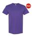 Lot de 5  t-shirts manches courtes hommes lilas Gildan-1