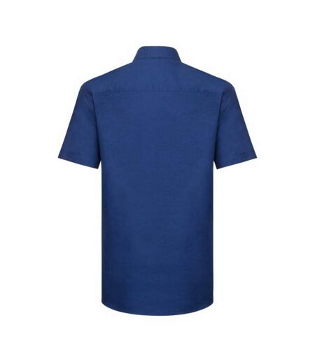 Russell Collection Mens Oxford Easy-Care Tailored Shirt (Bright Royal Blue) - UTRW7736