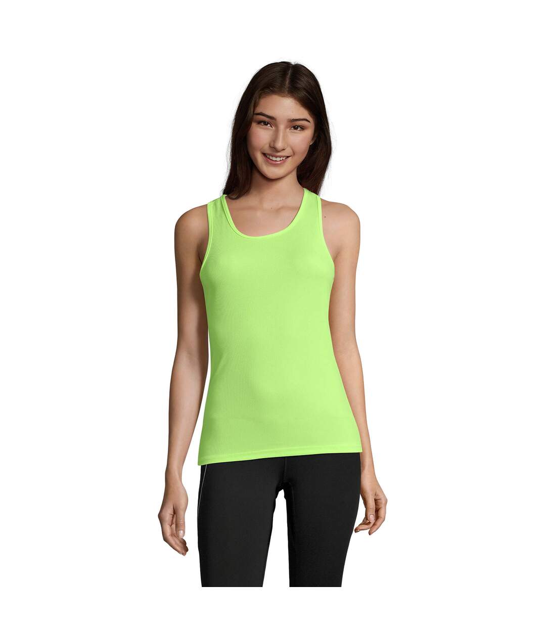 Débardeur Sporty Femme Jaune Néon SOLS-2
