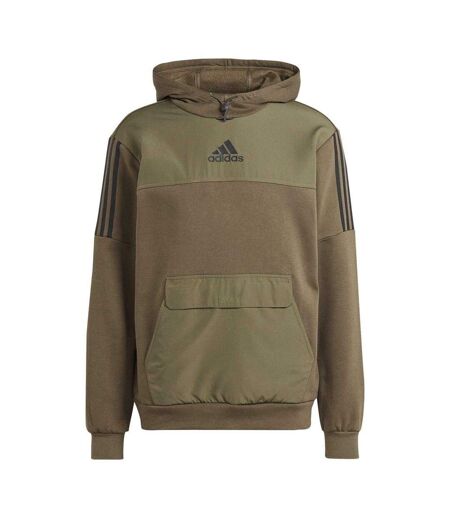 Sweat À Capuche Motif/style Logo Utility Homme Kaki Adidas