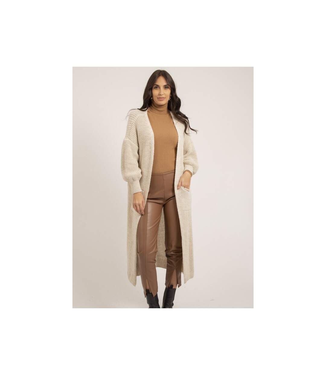 Gilet long ouvert KORFA - Dona X Lisa-1