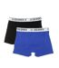 x2 boxers bleu/noir homme le coq sportif camuset sport-2