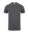 Skinni Fit - T-shirt manches courtes FEEL GOOD - Homme (Gris foncé chiné) - UTRW4427