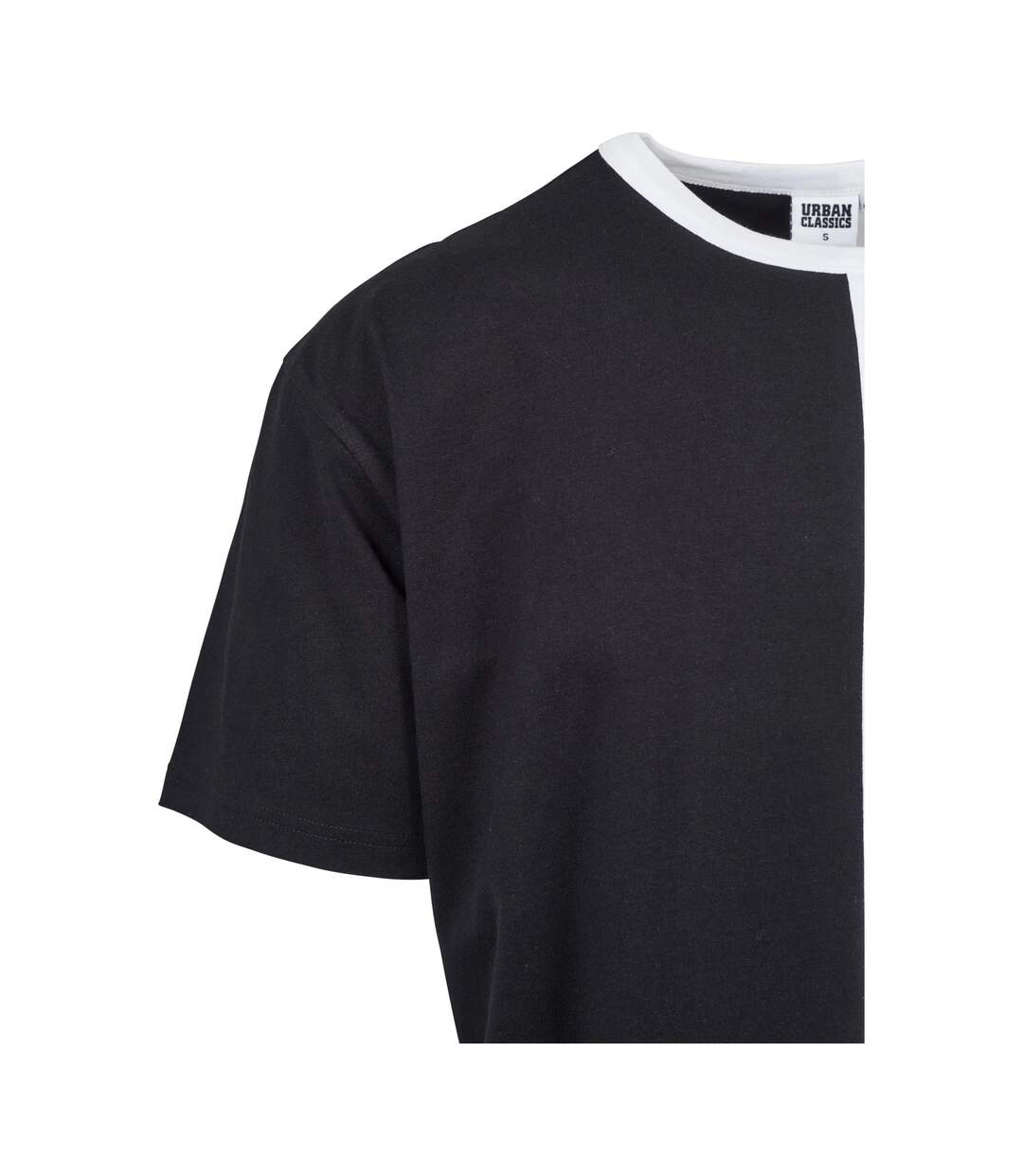 T-shirt Harlequin Homme Noir Blanc Urban Classics-3