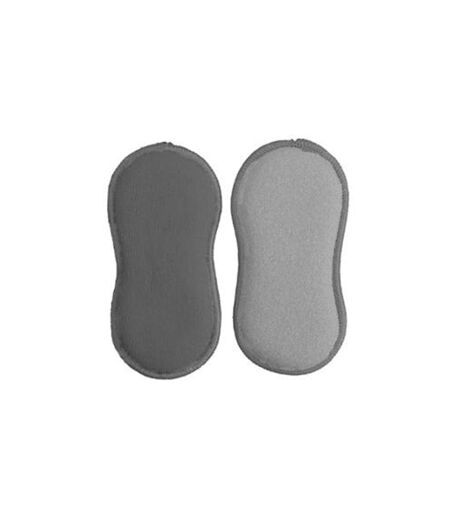 Lot de 3 Éponges 2 Faces Micro 18cm Gris