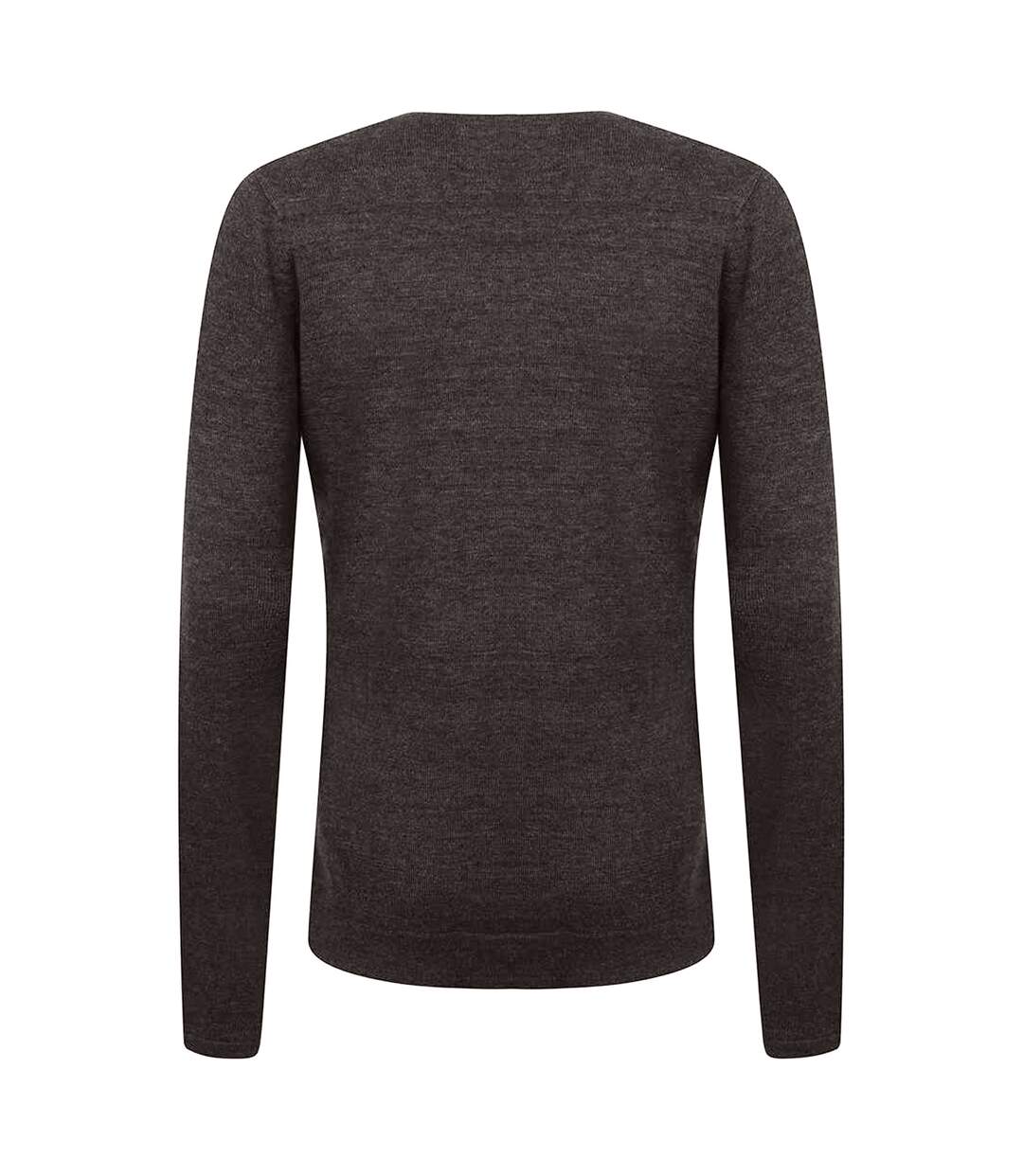 Pull à col en v femme gris marne Henbury