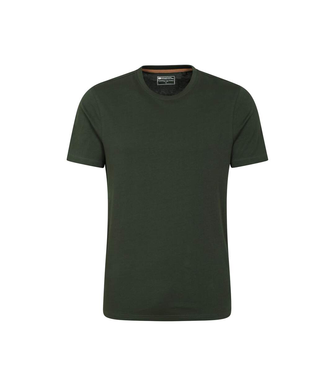 Pack of 2  Mens flint crew neck t-shirt  khaki green/navy blue Mountain Warehouse-4