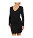 Robe Courte Manches Longues Femme Noir Brave Soul-2